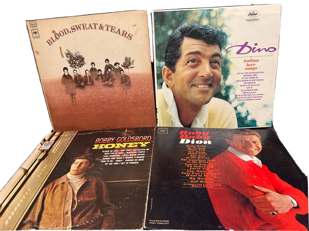 Lot 4 Blood Sweat Tears Dino Italian Love Songs-Dion Ruby Baby- Vinyl Record LP